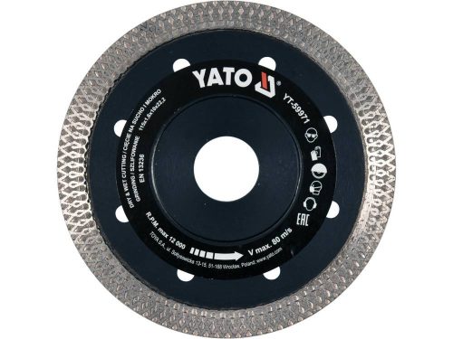 YATO YT-59971 Gyémánt vágókorong 115 x 1,6 x 10 x 22,2 mm folytonos