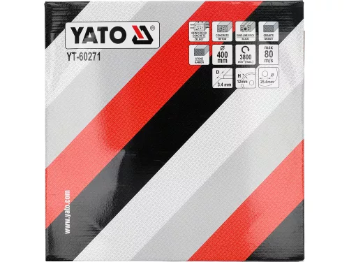 YATO YT-60271 Gyémánt vágótárcsa járdalapokhoz és betonhoz vágógépre 400 x 25,4 mm