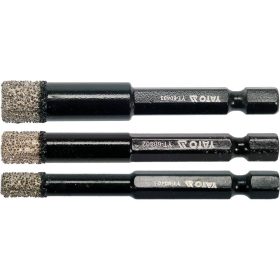   YATO YT-60409 Gyémánt körkivágó készlet 3 részes 6, 8, 10 mm vizes/száraz bitbefogású