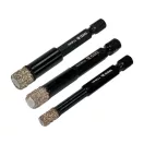 YATO YT-60409 Gyémánt körkivágó készlet 3 részes 6, 8, 10 mm vizes/száraz bitbefogású