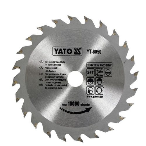 YATO YT-6050 Fűrésztárcsa fához 130 x 16 x 2,0 mm / 24T