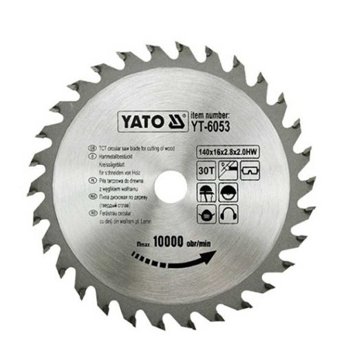 YATO YT-6053 Fűrésztárcsa fához 140 x 16 x 2,0 mm / 30T