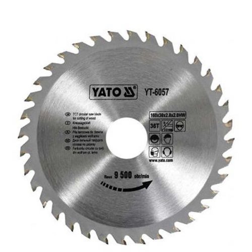 YATO YT-6057 Fűrésztárcsa fához 160 x 30 x 2,0 mm / 36T