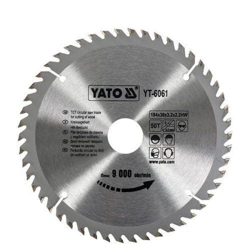 YATO YT-6061 Fűrésztárcsa fához 184 x 30 x 2,2 mm / 40T