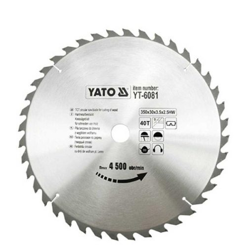 YATO YT-6081 Fűrésztárcsa fához 350 x 30 x 2,5 mm / 40T