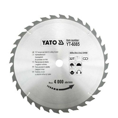 YATO YT-6085 Fűrésztárcsa fához 400 x 30 x 2,8 mm / 32T