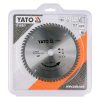 YATO YT-60907 Fűrésztárcsa alumíniumhoz 180 x 20 x 1,5 mm / 60T