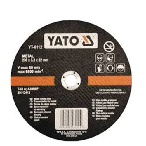 YATO YT-6112 Vágókorong fémre 230 x 3,2 x 22 mm