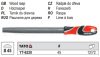 YATO YT-6220 Félkerek ráspoly 250 mm / # 45 durva
