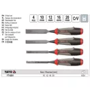 YATO YT-6281 Favéső készlet 4 részes műanyag nyéllel 10-12-16-20 mm CrV