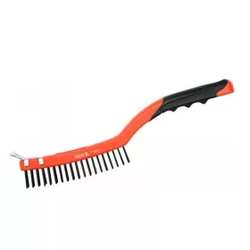   YATO YT-6331 Drótkefe 3 soros hajlított műanyag nyéllel+kaparó