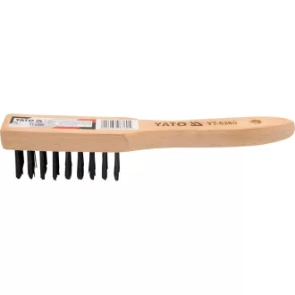 YATO YT-6360 Drótkefe 6 soros fa nyéllel