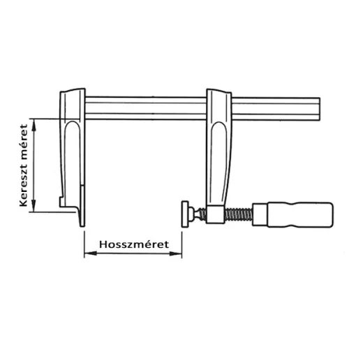YATO YT-64254 C szorító 125 mm 390 kg