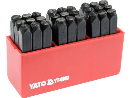 YATO YT-6862 Betűbeütő készlet 6mm 27 részes