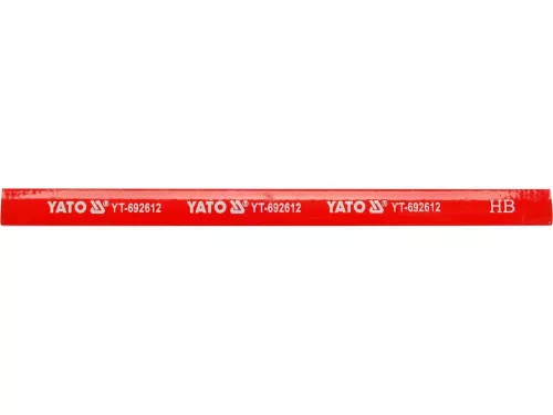 YATO YT-692612 Ácsceruza 175 mm fára piros (12 db/csomag)