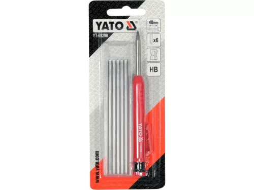 YATO YT-69290 Fémházas ácsceruza tölthető 150 mm + 6 db betét