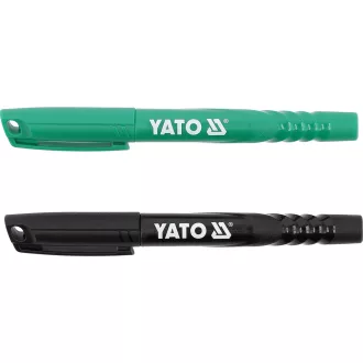   YATO YT-69300 2 db - os műszaki jelölőfilc készlet fekete - zöld