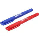 YATO YT-69301 2 db - os műszaki jelölőfilc készlet kék - piros