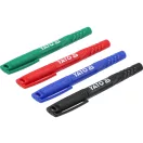 YATO YT-69304 4 db - os műszaki jelölőfilc készlet fekete - zöld - kék - piros