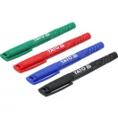 YATO YT-69310 36 db - os műszaki jelölőfilc készlet fekete - zöld - kék - piros