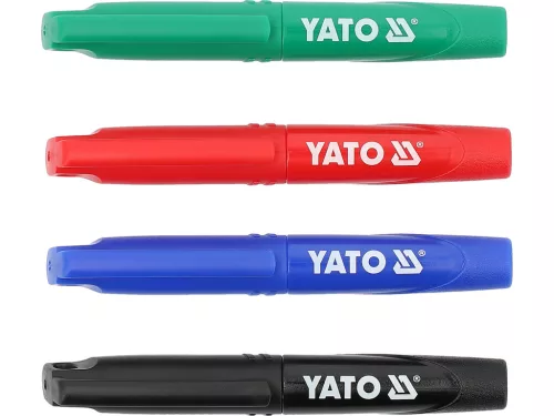 YATO YT-69311 72 db - os mini műszaki jelölőfilc készlet fekete - zöld - kék - piros