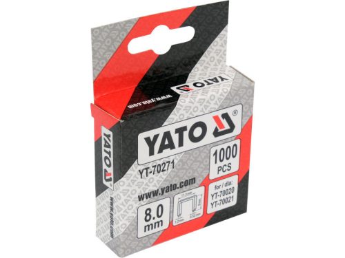 YATO YT-70271 Tűzőkapocs 8 mm (1000 db/cs)