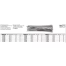 YATO YT-70560 Kábelkötegelő Inox 125 x 4,6 mm (100 db/cs)