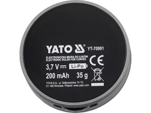 YATO YT-70991 Akkumulátoros görgős mérő ívek görbék szabálytalan alakzatok hosszmérésére
