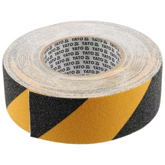   YATO YT-72505 Csúszásgátló ragasztószalag - sárga / fekete 50mm x 18m