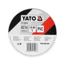 YATO YT-72510 Fényvisszaverő szalag - fehér / piros háromszöges mintázattal 49mm X 45.7m