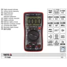 YATO YT-73089 Digitális multiméter TRUE RMS