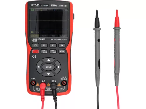 YATO YT-730944 3 in 1 multiméter, digitális osszciloszkóp, generátor