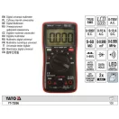 YATO YT-73096 Digitális multiméter TRUE RMS