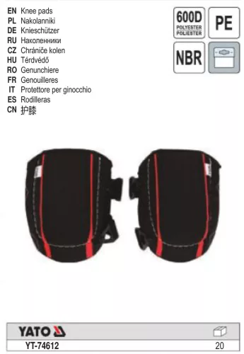 YATO YT-74612 térdvédő NYLON