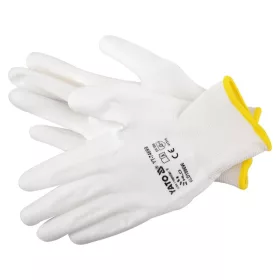 YATO YT-74699 Szerelő kesztyű (mártott FEHÉR) 9-es