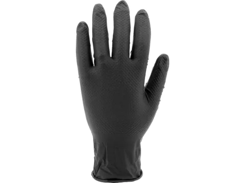 YATO YT-74742 Erős nitril kesztyű gyémánt mintával 9 - es méret 50 db/csomag