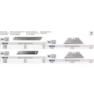 YATO YT-75262 Törhető penge 25 mm (10 db/cs)