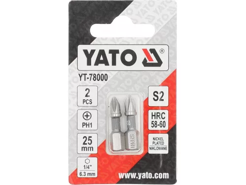 YATO YT-78000 Bithegy PH1 x 25 mm (2 db)
