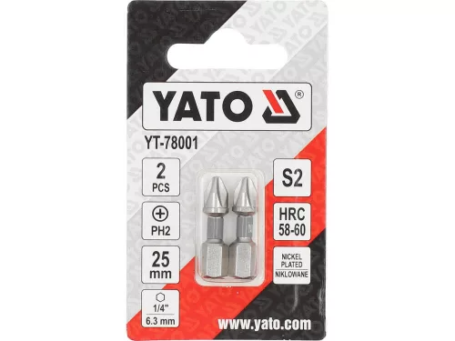 YATO YT-78001 Bithegy PH2 x 25 mm (2 db)