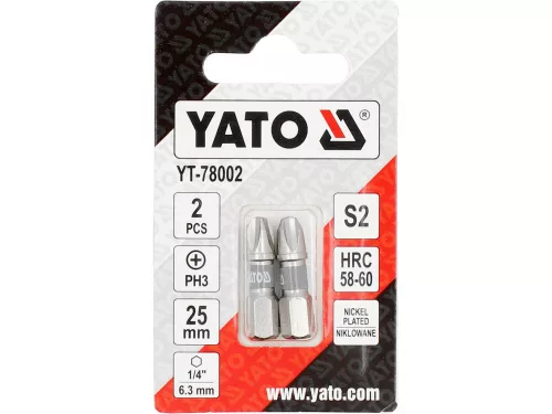 YATO YT-78002 Bithegy PH3 x 25 mm (2 db)