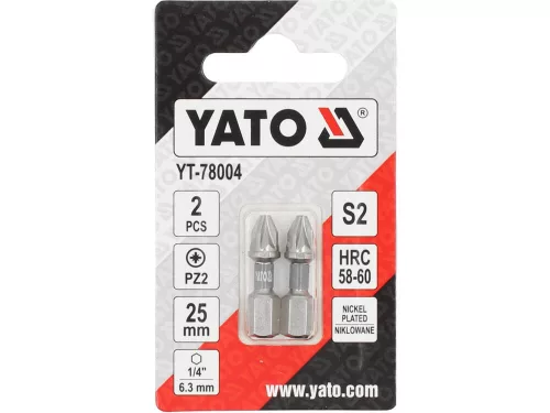 YATO YT-78004 Bithegy PZ2 x 25 mm (2 db)