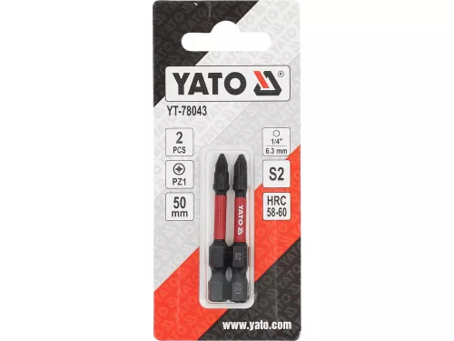 YATO YT-78043 Impact bithegy PZ1 x 50 mm (2 db/cs)