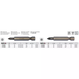 YATO YT-78154 Bithegy PZ1 1/4" 50 mm (10 db/cs)