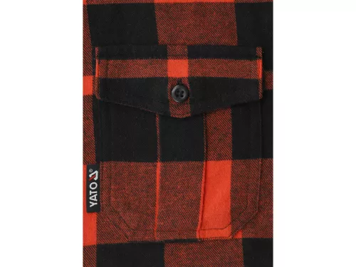 YATO YT-78802 Kockás ing L-es méret piros