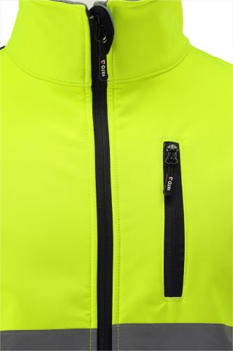 YATO YT-79399 Jól láthatsági magas nyakú szoftshell kabát ORIOLUS S. XXXL