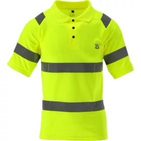   YATO YT-79414 Jól láthatsági rövid ujjú galléros gombos póló ORIOLUS S. XXL