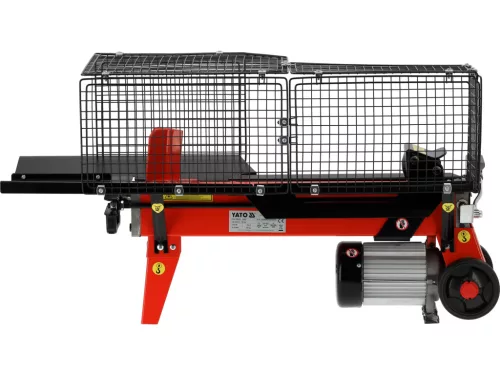 YATO YT-79950 Elektromos rönkhasító védőráccsal 5T max 520 mm rönkhossz