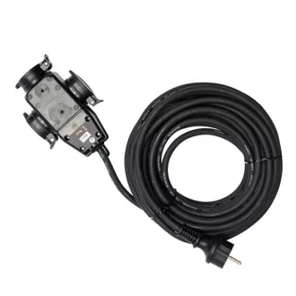   YATO YT-81162 Hosszabbító lengőkábel gumiszigetelt 3 dugalj 20 m 3 x 1,5 mm2