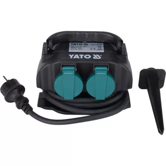   YATO YT-81270 Kültéri csatlakozóelosztó aljzat IP44 4 x 230V