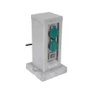 YATO YT-81273 Kültéri csatlakozóeosztó altzat TOWER GREAY  IP44 4 x 230V